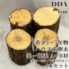 【DDA】希少3～5年物 ハウス産卵木 柔～超柔 A～B材(柔50～80N/超柔50N以下) 4本セット dda クワガタ 産卵木 クヌギ コナラ
