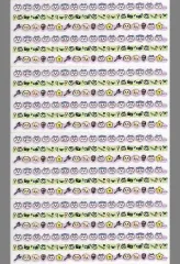 【中古】シール・ステッカー 2.集合(ハチワレ) マスキングシール 「ちいかわ なんか小さくてかわいいやつ」 seria限定