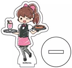 [중고] 아크릴 스탠드 아크릴 패널 후미 짱 [아크릴 쁘띠 스탠드 요괴 시계 11. 카페 ver. 그래프 아트 일러스트]
