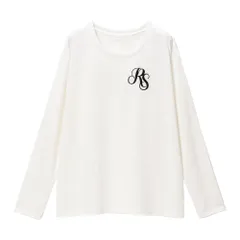 夢展望公式 [新品未使用] オリジナル柄指穴チュニックロンＴ [ホワイト　RSブラック] 他カラー別ページ有 dearmyloverose カットソートップス カットソートップス・Ｔシャツ（長袖） 533242-02