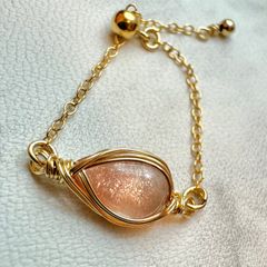オレゴンサンストーン チェーンリング