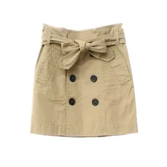 【新品】ディースクエアード DSQUARED2 コットン ダブルボタンラップスカート ベージュ【サイズ36】【レディース】のサムネイル