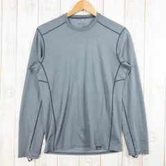 【Men's XS グレー系】 Patagonia ( パタゴニア ) キャプリーン ミッドウェイト クルー Capilene Midweight Crew-Neck Shirt ベースレイヤー ロングスリーブ Tシャツ ポーラテックパワーグ