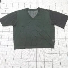 ◇ ⊂ クラネ シンプル系 半袖 Vネックシアーニットシャツ サイズ1 ブラック系 メンズ E  【1508260027656】のサムネイル