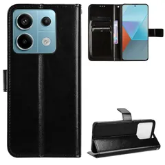 For Xiaomi Redmi Note 13 Pro 5G ケース 手帳型 For Redmi Note 13 Pro 5G ケース 手帳型 手作り 高級PU レザーケース スタンド機能 落下防止 衝撃吸収 スタイリッシュ 横置き 耐衝撃 ケース Fo