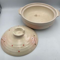 【KWB】土鍋 陶器4人から5人分用　イオン　耐熱陶土配合 土鍋9号  さくら