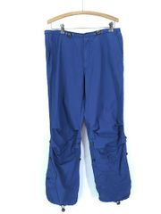 古着 90s Abercrombie&Fitch 光沢 コットン ナイロン 3way パラシュート パンツ M 