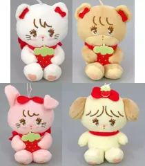 【中古】キーホルダー 全4種セット いちごマスコットぬいぐるみ 「mikko illustration」