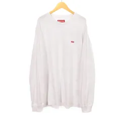 シュプリーム SUPREME 24FW Small Box L/S Tee スモールボックスロゴ ロングスリーブ Tシャツ カットソー 長袖 ロンT M 白 ホワイト