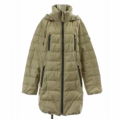 エヴェックス バイ クリツィア EVEX by KRIZIA ダウンコート ロング ジップアップ スタンドカラー フード 44 XL ベージュ /NW12のサムネイル
