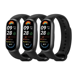 新品 [Dikeshgu] 【3本セット】 for Xiaomi Smart Band 9/8 換えバンド 柔らかい 通気 防汗 防水 シャオミ スマートバンド9/8ベルト TPUバンド 男女兼用 耐衝撃 Xiaomi Smart Band 9/8通用 金属コ