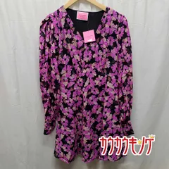 【未使用】ケイト・スペード フローラル シフォン ドレス 花柄 ワンピース 2 NJMUA950 レディース kate spadeのサムネイル