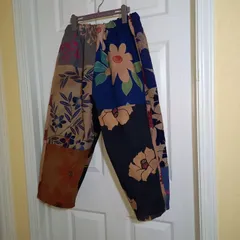 柿渋染め もんぺ【南瓜】ハンドメイド ワイドパンツ ハロウィン