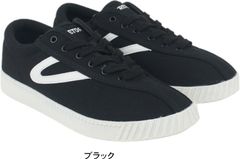 トレトン スニーカー メンズ 黒 ブラック ホワイト 白 おしゃれ ブランド 軽量 軽い シューズ テニス TRETORN ひも 紐 履きやすい 歩きやすい 父の日 tatms1534 ブラック 25.0cm