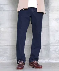 新品 未使用 JIGGYS SHOP(ジギーズショップ)ライトオンスデニムストレートパンツ 217823 インディゴ