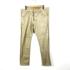 DSQUARED2 ディースクエアード 21/AW S74LB0990 S39781 ストレートデニムパンツ ストレッチ ボタンフライ サイズ50 ベージュのサムネイル