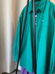 RAF SIMONS(ラフ シモンズ) ビッグ パッチ デニムジャケット 緑 M