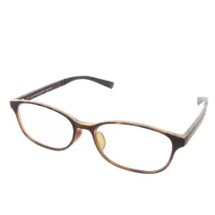 ジンズ JINS JINS SCREEN 25%CUT ブルーライトカットメガネ PCメガネ 眼鏡 セルフレーム ウェリントン マット デミ柄 53.0□16.5-148.5 35 茶 ブラウン FPC-17A-102 /MN15