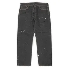 リーバイス Levi's 00s 2000年代 Y2K 501 先染めブラックデニムパンツ ストレート ジーンズ 505 517 USA ヴィンテージ アメリカ 古着 メンズ ズボン パンツ 黒 W36 L32【中古】