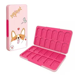 【新着商品】PGRTYOF Switch & Switch OLED用ゲームカードケース、【耐衝撃】ハードシェル保護・耐久24スロットカード&24スロットマイクロSDカード収納ホルダーボックス、スリムでポータブル 1