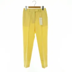 トゥモローランドコレクション TOMORROWLAND collection タスマニアオックス ペンシルパンツ テーパードパンツ 32 イエロー /DF ■OS