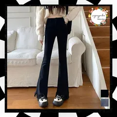 フレアパンツ デニムパンツ レディース 美脚	ハイウエスト スキニーデニムパンツ 着やせ カジュアル ロングパンツ おしゃれ 裾フリンジ ジーパン 細身 スリム 韓国 ボトムス ストレート ジーンズ 春秋 低身長 デニムフレアパンツ 個性的 1AMY-008