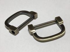 4個セット Dカン ネジ式 43mm 内径30mm D型 バッグ 持ち手 ハンドメイド 修理 交換 　アンティークゴール 43a