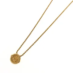 良好 Christian Dior クリスチャンディオール ヴィンテージ ネックレス   ゴールドカラー GP レディース CDロゴ/ラウンドプレート/スクリューチェーン　240001145534