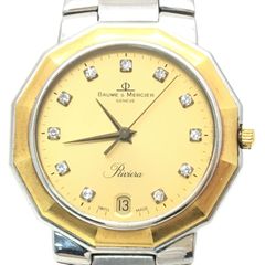 ボーム＆メルシエ リビエラ 11Pダイヤ 5131.3 メンズ 腕時計 コンビカラー 稼働品 6-773