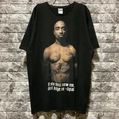 2PAC Tシャツ XL ビッグロゴ ビッグサイズ 黒 BLACK