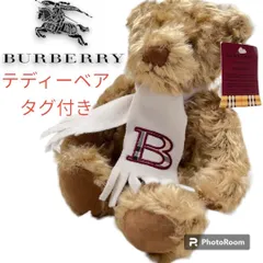 タグ付き BURBERRY バーバリー テディベア マフラー ノバチェック くま-