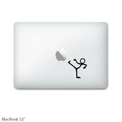 【全機種対応】MacBook ステッカー スキンシール デカール キック