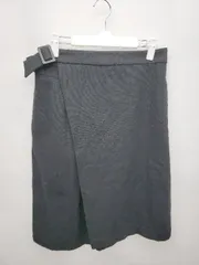 ◇ Eddie Bauer エディーバウアー バックジップ 無地 膝下 ラップ巻き スカート サイズP10 ブラック レディース P  【1402270000503】のサムネイル