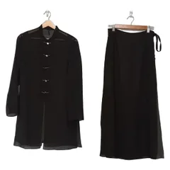 Leilian(レリアン) スカートセットアップ レディース - ダークグレー×黒×カーキ