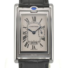 値下 カルティエ CARTIER W1016055 タンクバスキュラント XL スモールセコンド デイト クォーツ メンズ E#135455