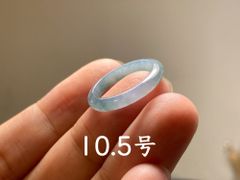 L13-99 氷糯種 薄ピンクラベンダー 10.5号 グアテマラ産 A貨 本翡翠 くりぬき リング