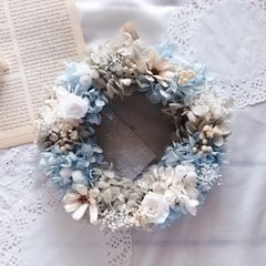 小花いっぱいハートリース