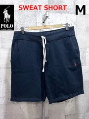 ポロラルフローレン 正規品 厚手 スウェット ショーツ M ブラック メンズ  POLO RALPHLAUREN ハーフパンツ ポニー ワンポイント