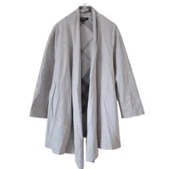 RE189 【美品】Burberry London バーバリーロンドン　トッパーカーディガン　ガウン　グレー　レディース　F  フリーサイズ　ノバチェック　アウター　羽織り　オシャレ　イレギュラーヘム