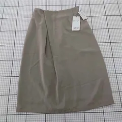 ◇ 未使用 Θ INDIVI インディヴィ 膝下丈 タイト スカート サイズ5 グレージュ系 レディース E  【1509180011282】