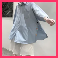 新しいデザイン シャツ デザインセンス スリット 夏 薄 トレンド トップス 怠 シャツ デザインセンス スリット 夏 薄 トレンド トップ 【素材】ポリエステル コットン 　 おすすめ おしゃれ　人気 上品 NEWJY2022030809