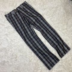 バーバリーブラックレーベル スラックス パンツ ノバチェック グレー Lサイズ相当 ★お値段交渉を受け付けます。