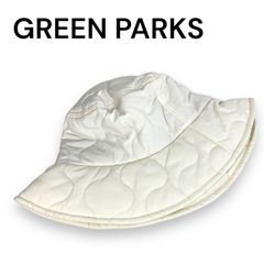 GREEN PARKS グリーンパークス バケットハット 帽子 アイボリー TORCH キルティングハット Fサイズ 6P34L3J0100 レディース