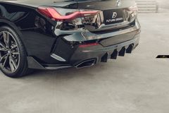 【FUTURE DESIGN 正規品】BMW 4シリーズ G22 クーペ M-TECH Mスポーツ リア ディフューザー 4本出し スプリッター 本物DryCarbon ドライカーボン M440i エアロ カスタム