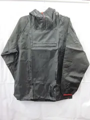 ポリエステルパーカー＆パンツ　ヤッケ上下組　弘進ゴム　RP-01　リップストップヤッケパンツ上下組　作業着　撥水加工　ブラック　Mサイズ