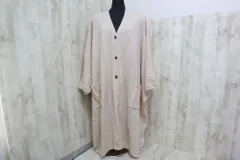 タグ付き新品　a+koloni コロニー おしゃれリネンコートサンドベージュ 10063514-s-01.jpg