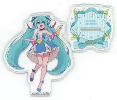 【中古】雑貨 初音ミク(みずは) 描き下ろしクリアスタンド 「タイトーくじ 初音ミク 39(ミク)の日 記念くじ」 D賞