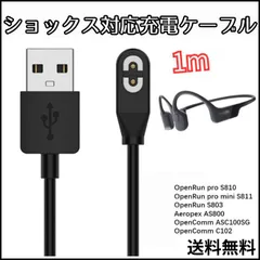 ショックス 充電ケーブル 1m アフターショックス 充電器 Shokz 骨伝導イヤホンのサムネイル