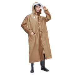 【新着商品】[Jerise] 【透明レインバイザー付き】 レインコート 大きいサイズ 男女兼用 リュック対応 超撥水 レインウェア バイク 自転車 雨合羽 レインポンチョ ロング 防水防風 メンズ 雨具 梅雨対策 豪雨対応 軽量 通勤通学 母の日 父の日 ギフ
