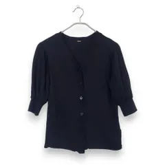 【送料無料】Mila Owen/ミラオーウェン カーディガン 無地 ウール：100% 表記サイズ：0 レディース 春夏【古着】【used】【中古】FA0352/131025